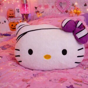 BRAND NEW Hello Kitty Mummy Halloween Purple LARGE 17” Pillow Sanrio Plush‎